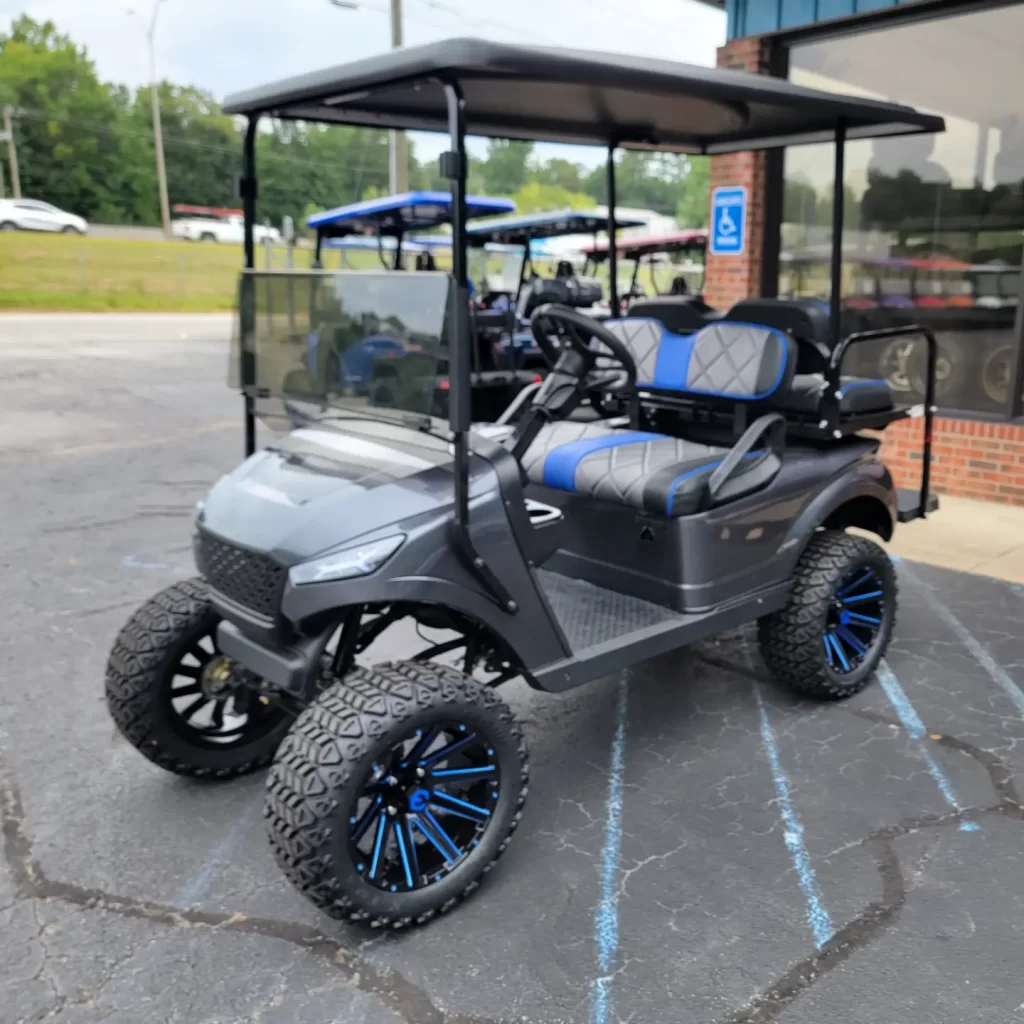 2022 Navitas Storm X4 Lifted 4 Passenger Golf Cart 35+ Mph - Grey 